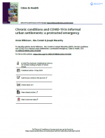 Chronic conditions and COVID 19 in infomal settlements