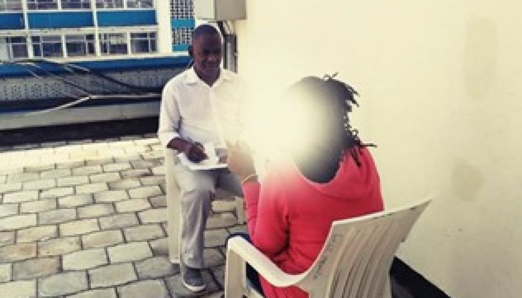 Counselling a client affected by violence