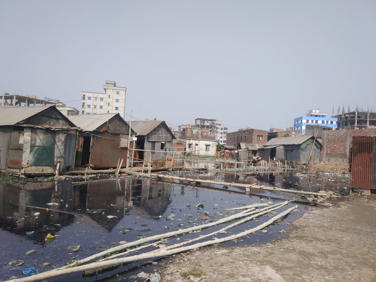 industrial waste in the informal settlement