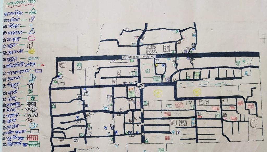 Hand drawn map of Dholpur