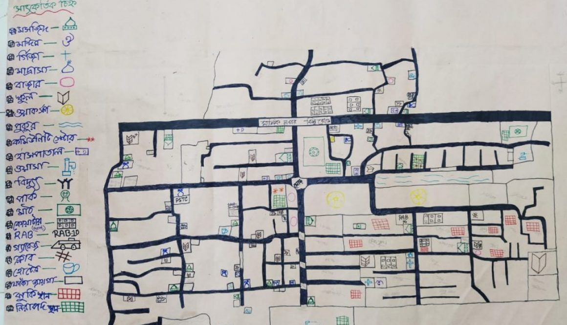 Hand drawn map of Dholpur