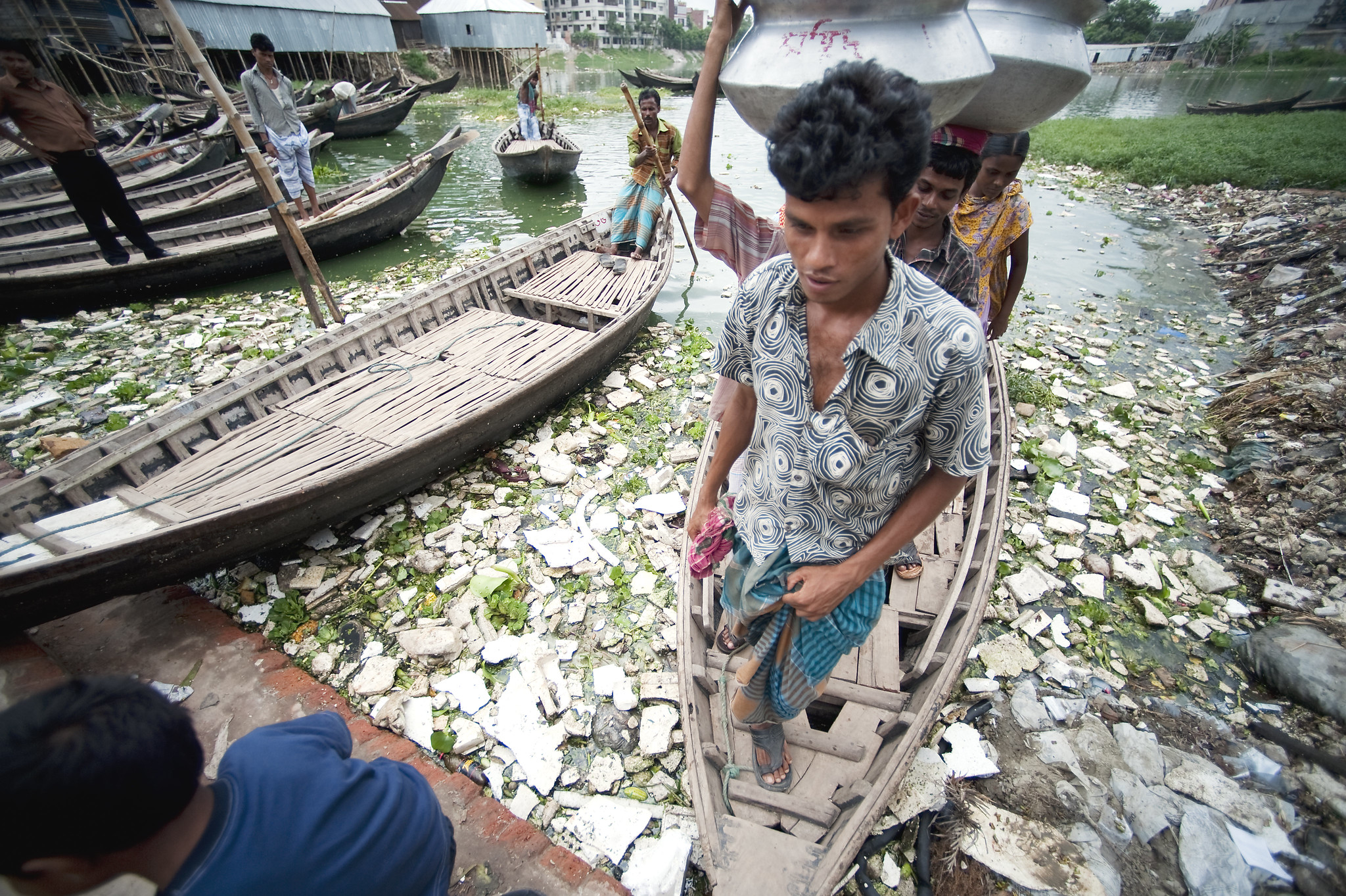 contaminated water in bangladesh slum is health hazard