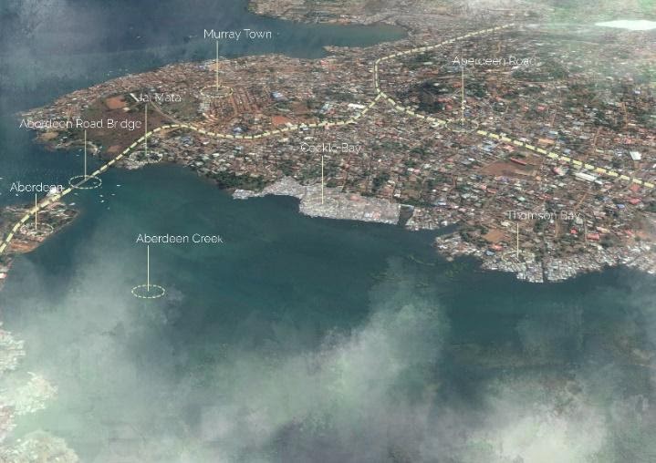 Isometric view of Cockle Bay in context
