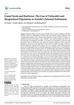 Unmet Needs and Resilience: The Case of Vulnerable and Marginalized Populations in Nairobi’s Informal Settlements