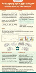 “I do not know where I should go” Barriers in Using Sexual and Reproductive Healthcare by Male Adolescents in Bangladesh: Findings From Mixed Method Study