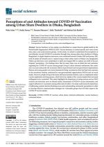 Perceptions of and Attitudes toward COVID-19 Vaccination among Urban Slum Dwellers in Dhaka, Bangladesh