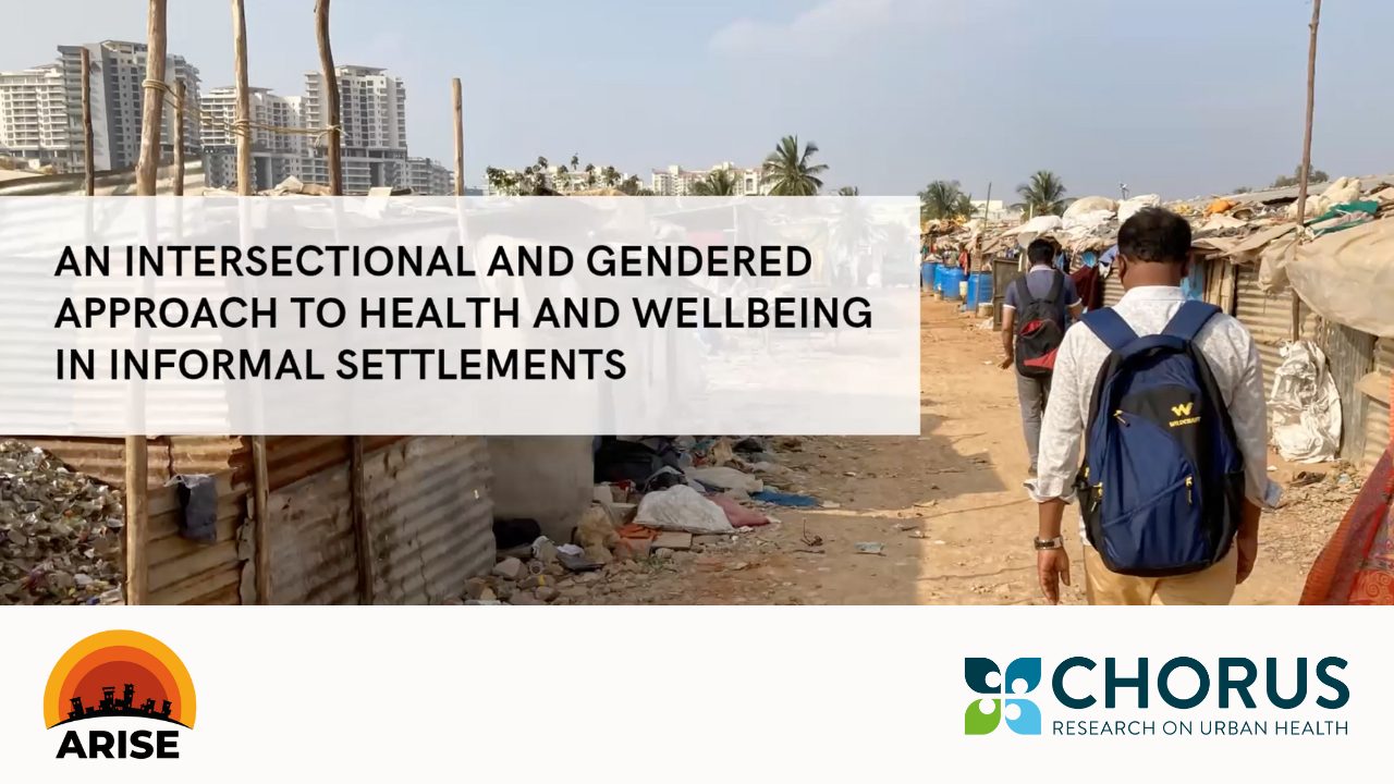 Webinar review: An intersectional and gendered approach to health and wellbeing in informal settlements