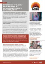 EXPERIENCES OF ELDERLY PERSONS LIVING IN INFORMAL SETTLEMENTS IN NAIROBI, KENYA