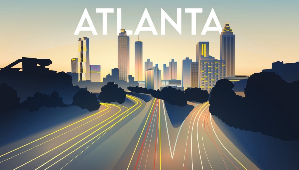 Atlanta Skyline Illustration