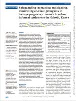 Screenshot - Safeguarding in practice: anticipating, minimising and mitigating risk in teenage pregnancy research in urban informal settlements in Nairobi, Kenya